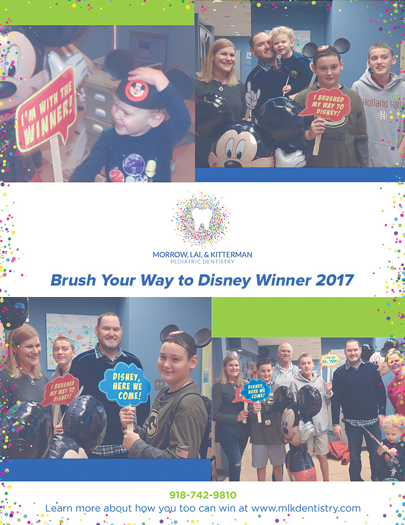 Tulsa Children's Dentist - Brush Your Way To Disney 2017 Winner